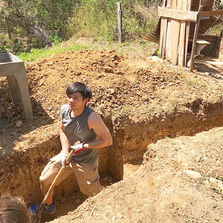 OsricChau's tweet photo. Digging a ditch for a latrine.
I’ve not worked this hard in years and it was just a half day in someone else’s shoes.
Thank you all for your ongoing support for @randomactsorg and the #dreams2acts campaign. It’s such an incredible thing to witness the impact you’ve had already. https://t.co/25WXERl1tq