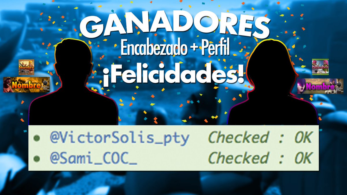 GANADORES DEL SORTEO
<a href="/VictorSolis_pty/">VíctorSoli's[🇸🇱]</a>
<a href="/Sami_COC_/">.:⭐:.Sami.:⭐:.</a> 
Felicidades a los ganadores y buena suerte a los que participaron para la próxima😀