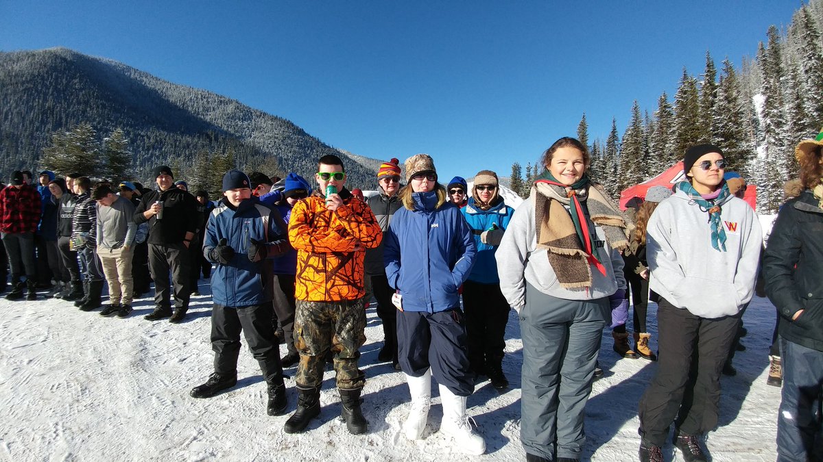 1stHaney's tweet photo. Our #Venturers had a terrific time @Camp_Rovent with over 320 other campers... just needed to survive the -19c temp! @scoutscanada #AdventuresOnThePath #Rovent #rovent2018 #camprovent #VenturersDoStuff #RoversDoStuff https://t.co/j0hOc9ASzv