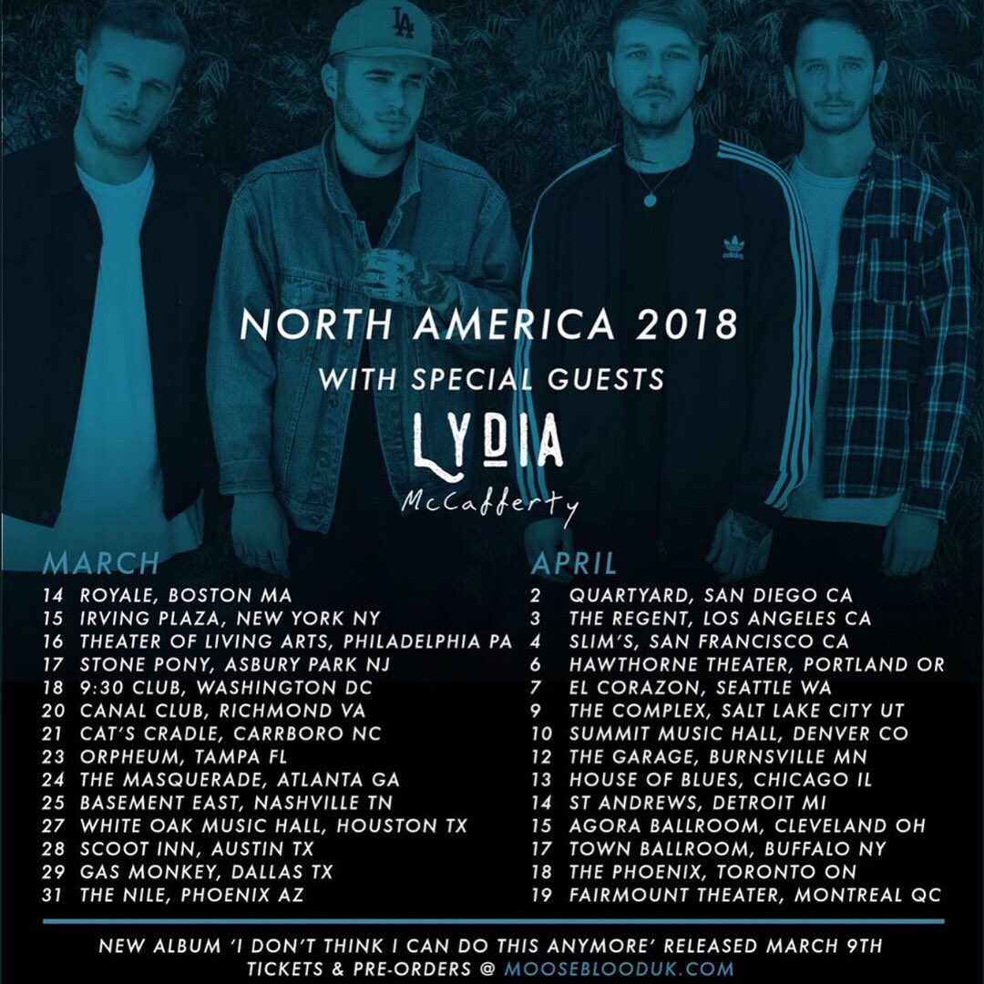 AltMCollective's tweet photo. NEW MOOSE BLOOD!
Newest single “Have I Told You Enough” dropped today from their upcoming album out March 6th!
What your date will you be at? 👀
🎥 https://t.co/bZJDavoqlB https://t.co/UTdJOjbve8
