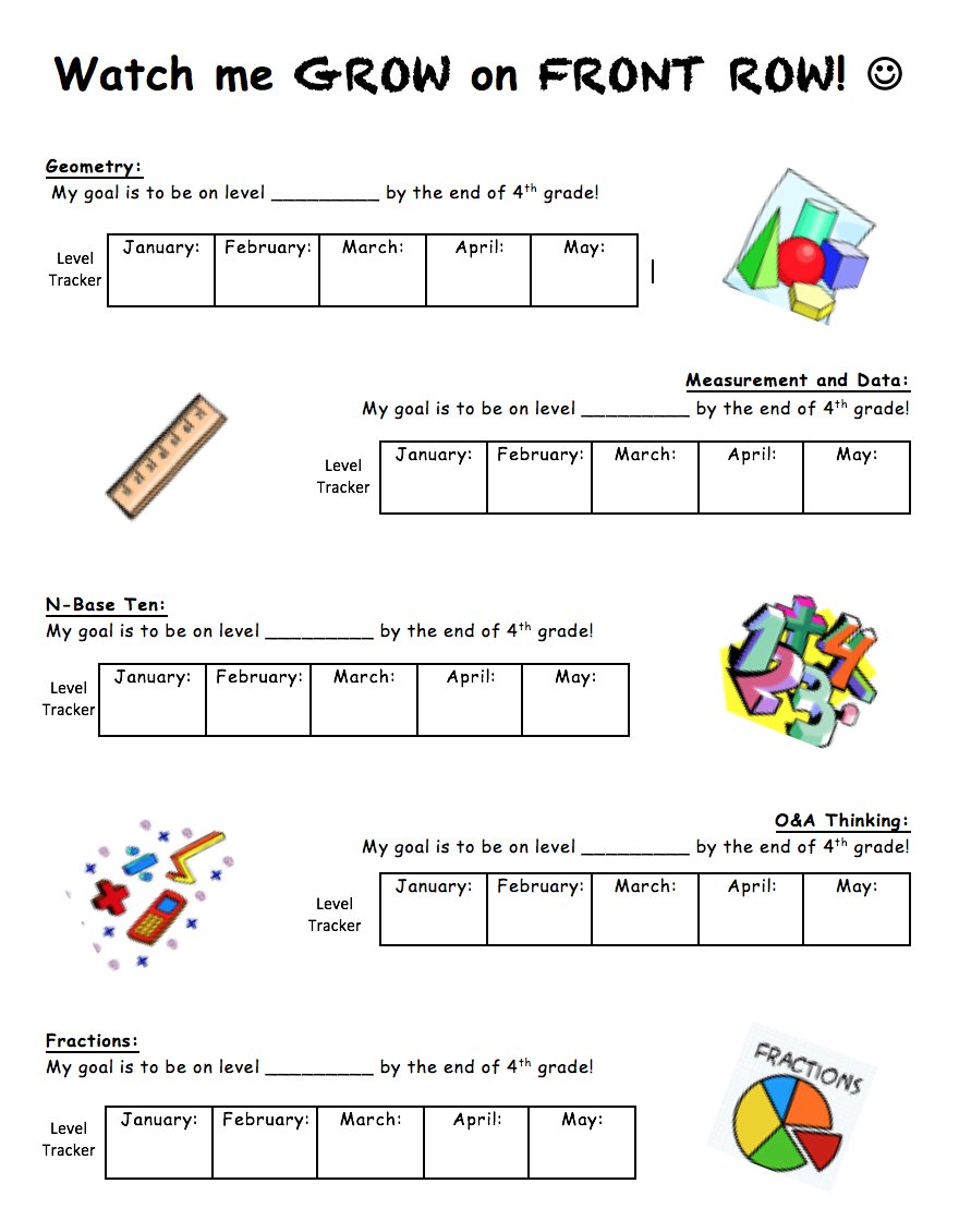 FrontRow_Mich's tweet photo. Q6: I want to share 4th grade T Kristin J (Alabama)'s awesome Front Row Growth Trackers. Her Ss set their own goals and are responsible for achieving them! If you want a copy, just tweet your email address at @FrontRow! #frchat https://t.co/8b96az2fHs