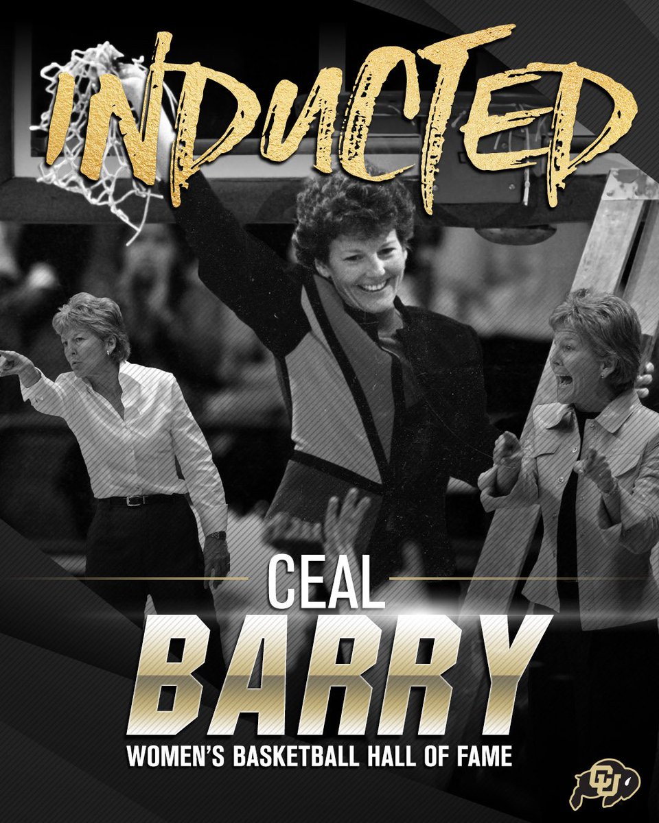 CUBuffsWBB's tweet photo. IT'S OFFICIAL! @CealBarry is a Hall of Famer! She's a member of the Women's Basketball Hall of Fame Class of 2018

Congrats Ceal!

#ElevateYourGame https://t.co/6gCWabS1kE