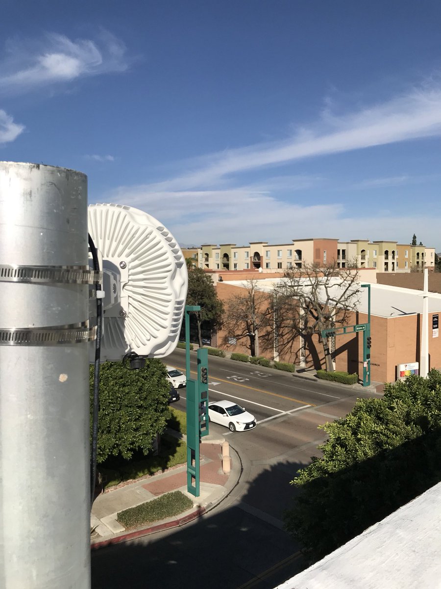 Great install for <a href="/QNDSolutions/">QND Solution</a> today, installed an outdoor <a href="/ArubaNetworks/">arubanetworks</a> wireless bridge transmitter and receiver units.