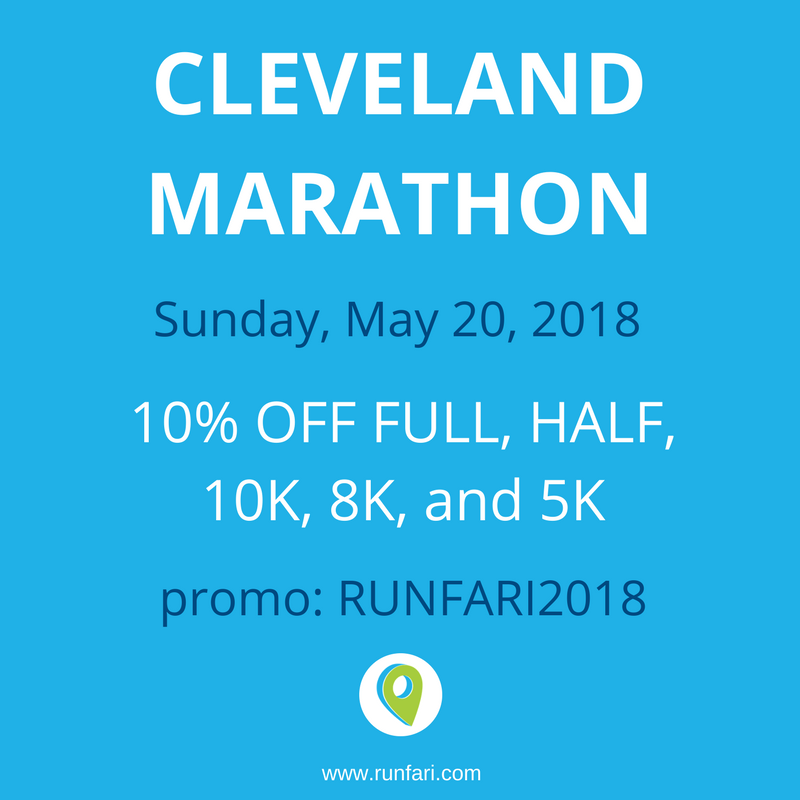 Runfari's tweet image. Time to knock #Ohio off that #50StateMarathonChallenge! Save 10% with promo code: RUNFARI18 #racecation #clemarathon #cleveland