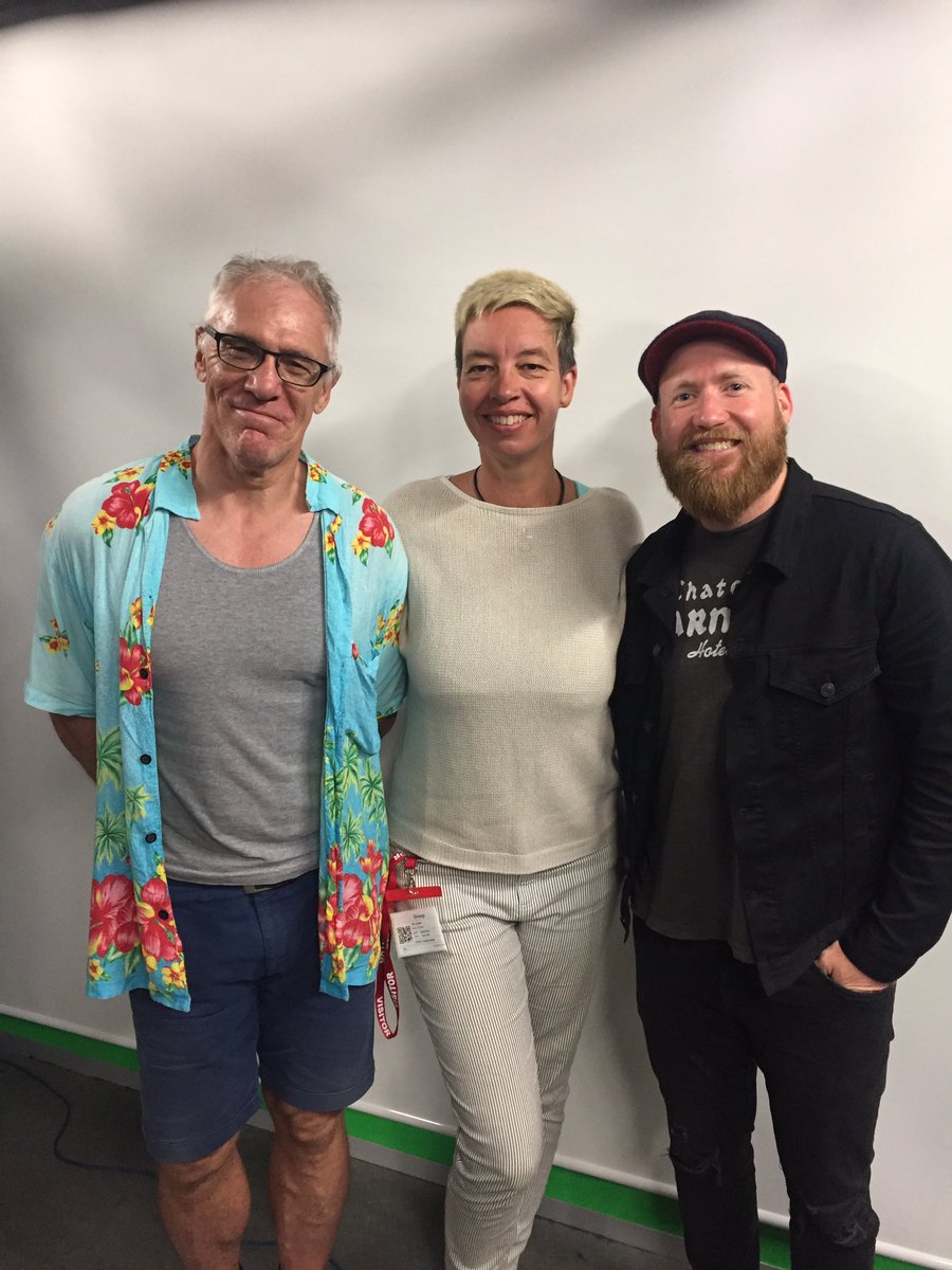 We're back! recording Flight of Fancy podcast for 2018 with <a href="/bengroundwater/">Ben Groundwater</a> @UteJunker <a href="/ozkeef/">Oscar</a>'s shirt says it all <a href="/TravellerAU/">Traveller</a>