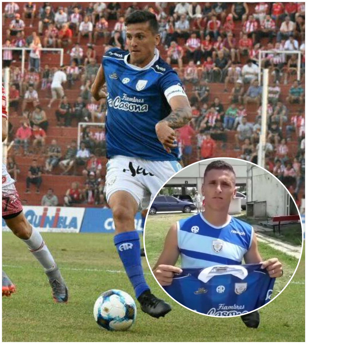 A_deRafaela's tweet photo. Estamos del lado del hincha y también de los protagonistas. De común acuerdo, y entendiendo que no era el mejor momento hacerlo luego de la #derrota vs #BrownAdrogué, Emiliano #Romero entregará la camiseta a @caiozim499 luego del partido frente a #CSIR.
#AtléticoEsRafaela https://t.co/nXRW6tP8KJ