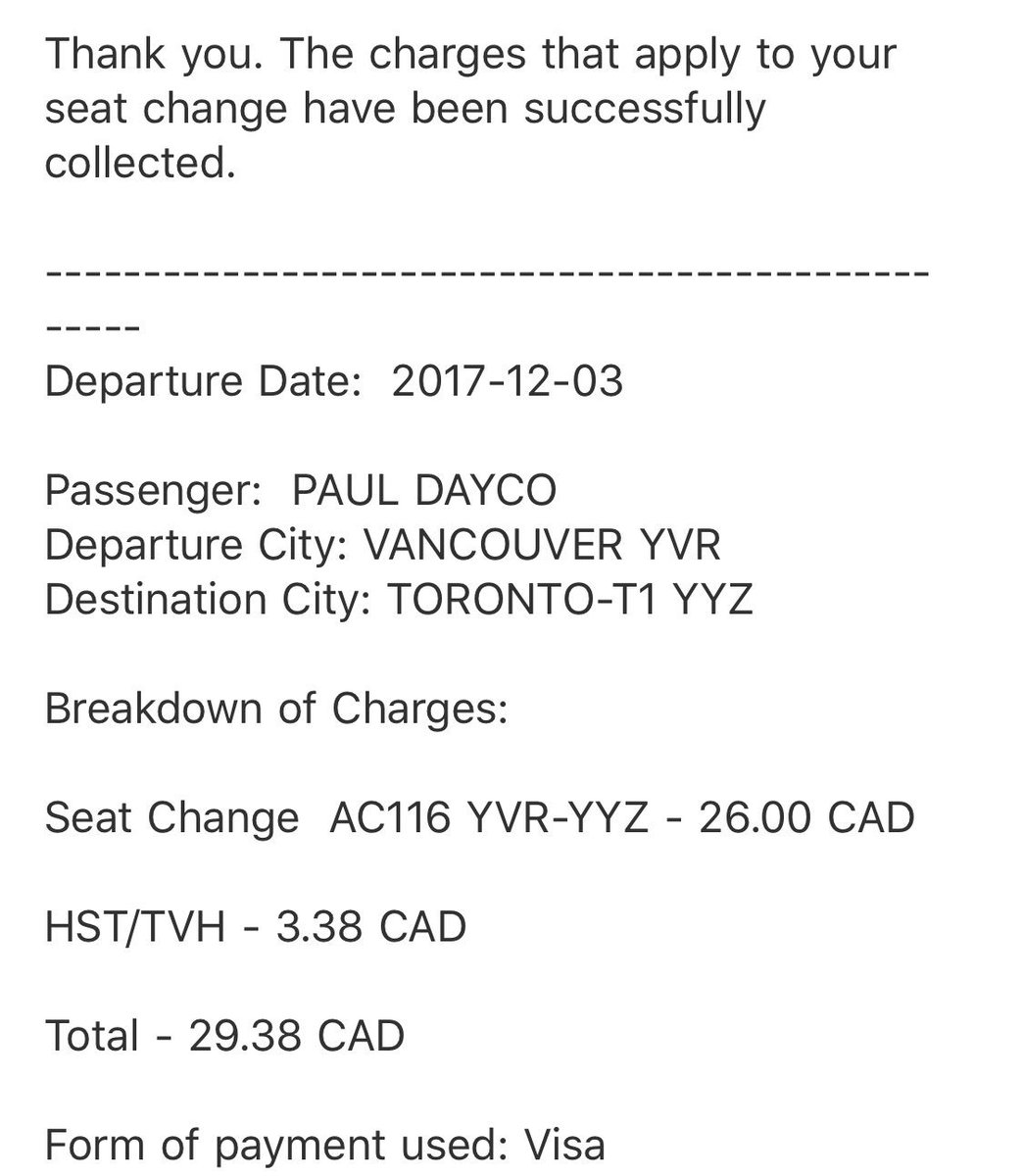 pdayco's tweet photo. Thank you @AirCanada @ACAltitude for giving me the privilege of paying extra for a seat and not giving it to me when you change the plane. The lady at the check in counter genuinely felt bad as she handed me the number to call, knowing IT GOES NOWHERE. Waited 45 mins. Gave up. https://t.co/37Gp009VZZ