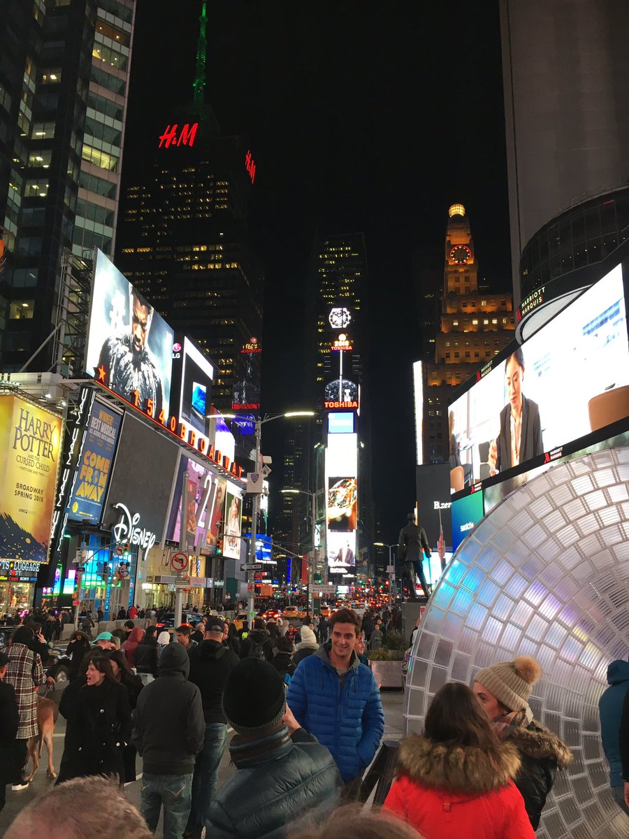 TechnologyTBA's tweet photo. @TheBlythAcademy having one last night in time square #TBANYC18 https://t.co/ihpiP9kIep