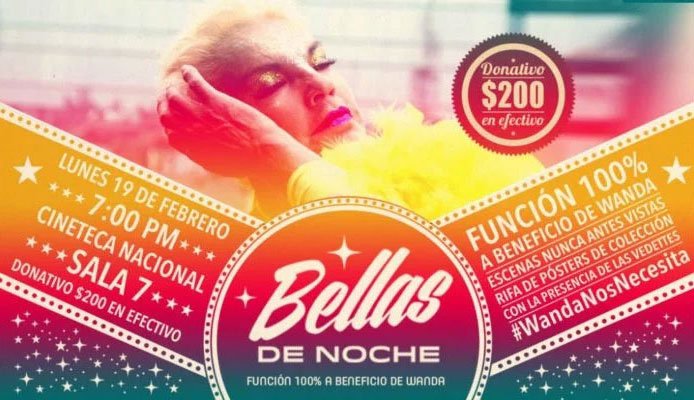 FICM's tweet photo. El próximo 19 de febrero habrá una función especial de @bellasdenoche_ de @mariajosecuevas en la @CinetecaMexico a beneficio de @wandaseux_ofi
Aquí toda la información: https://t.co/BSx1CAsfus https://t.co/lFQTnTzz6X