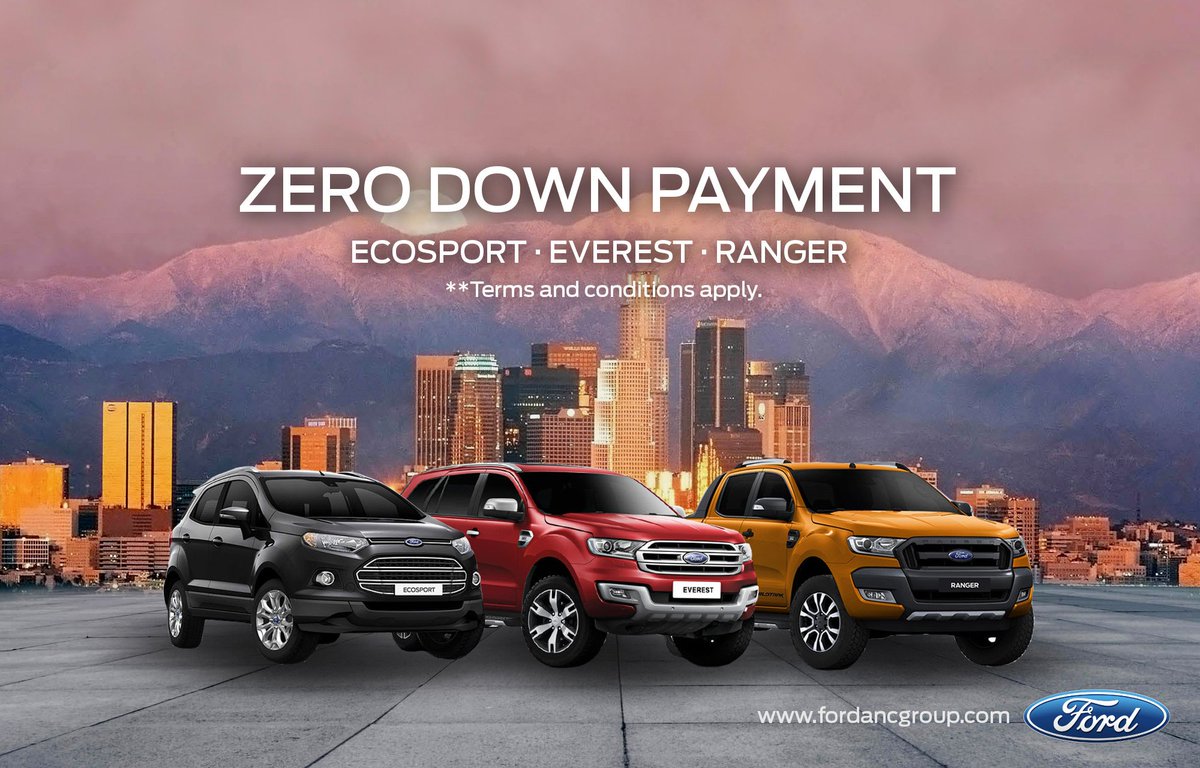 fordpromos's tweet photo. Why pay for something you can get for free? Zero Down Payment is here to bring you a magical month of love. Drive home a Ford without giving up a single cent! Know more at https://t.co/toCR96F7ko #ford #fordph #fordphilippines #fordecosport #fordeverest #fordranger #fordancgroup https://t.co/EcM3u9GLBX