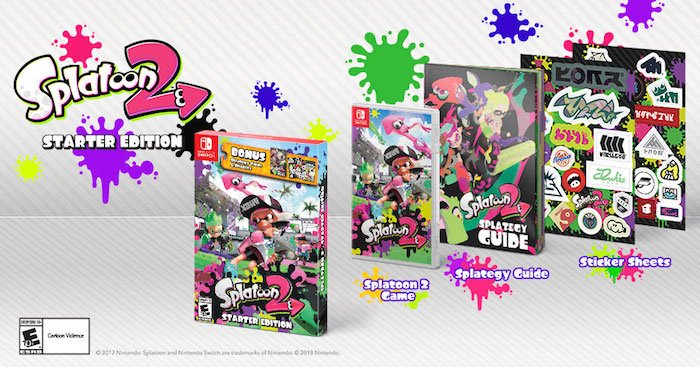 elmundonintendo's tweet photo. ¡Llegará #Splatoon2 #StarterEdition a un buen precio! #CNnoticia 🖌️🖌️🖌️ https://t.co/vptBj1MJT9 https://t.co/59EviJLowM