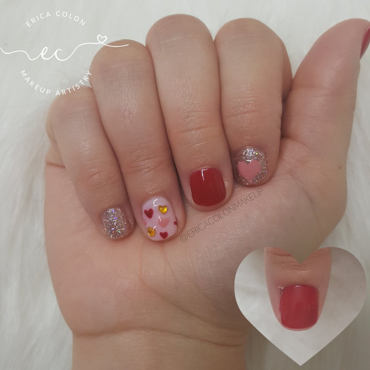 EColonMakeup's tweet photo. SWIPE ⬅️⬅️ ❤❤ Valentine's Day Nails  ❤❤ Gel Polishes: @Gelish Backstage Beauty and June Bride / @OPI_PRODUCTS Bubble Bath / @CNDWorld Rose Bud
#EricaColonMakeup #Nails #NailPolish #NailTech #NailArt #NailArtist #Mani #Manicure #OPI #Gelish #Gel #GelManicure  #LancasterPA https://t.co/TmWYNTu65A