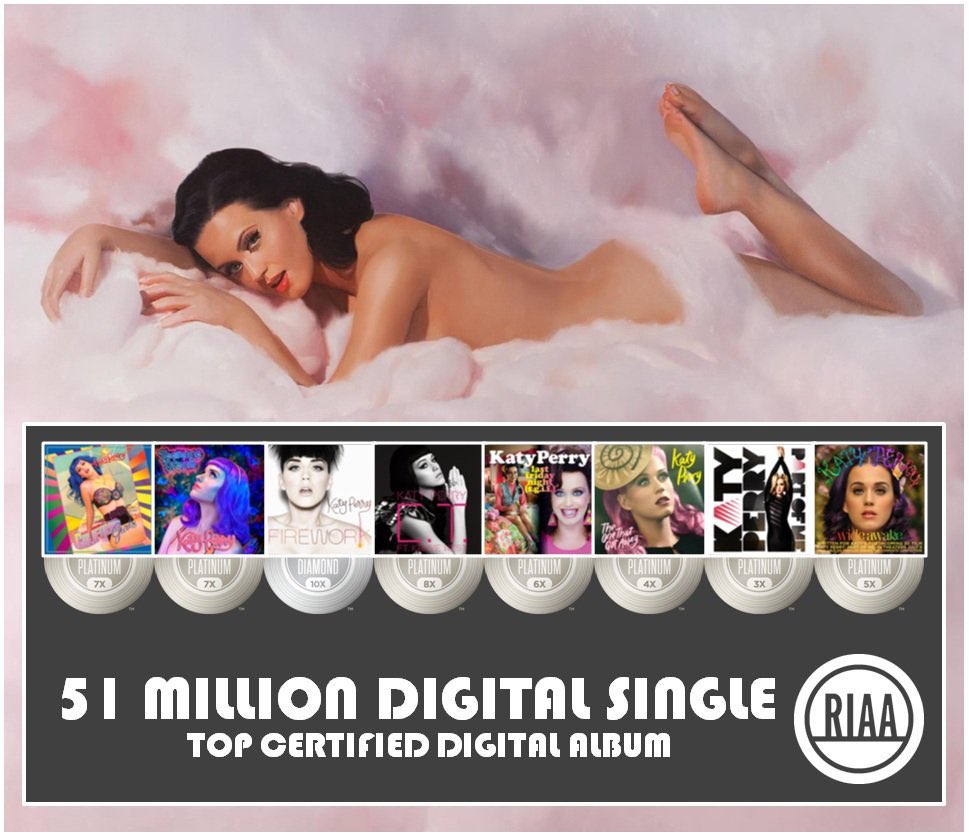 katyspics's tweet photo. #NEWS | Teenage Dream by @katyperry officially became the first album in U.S. history to surpass 50 million single sales!

Including Peacock, which is platinum, Teenage Dream era sold a total of 51 million units in the U.S. alone. https://t.co/mnWcb0BIYv