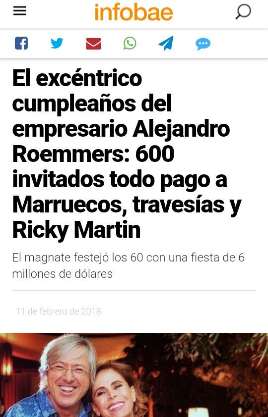Omar Ali Buenmartes Alejandro Roemmers Intimo Amigo De Macri Y Dueno De Los Laboratorios Roemmers Que Se Favorecio Con Todas Las Medidas Economica De Cambiemos Gasto 5 Millones De Dolares