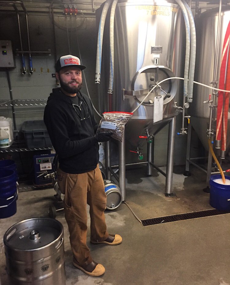 Had a blast brainstorming with <a href="/WreckingBar/">Wrecking Bar Brewpub</a>’s Brewmaster Neal Engleman this morning to start some top secret R&amp;D on behalf of a client. Not only does this spot make some of the best food &amp; brews around, but they go out of their way to support local farms in everything they do!