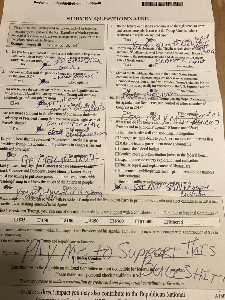 boopboop17's tweet photo. @realDonaldTrump @POTUS @SenateGOP will you unsubscribe me NOW? #saveastamp #saveyourhotair #dumpstertrumpsterfire #commonsenseanddignity #takeasurveytoexpress unsatisfaction#unsubscribed3timesalready #getreal #resist #notmypresident https://t.co/jrXSlYfueC