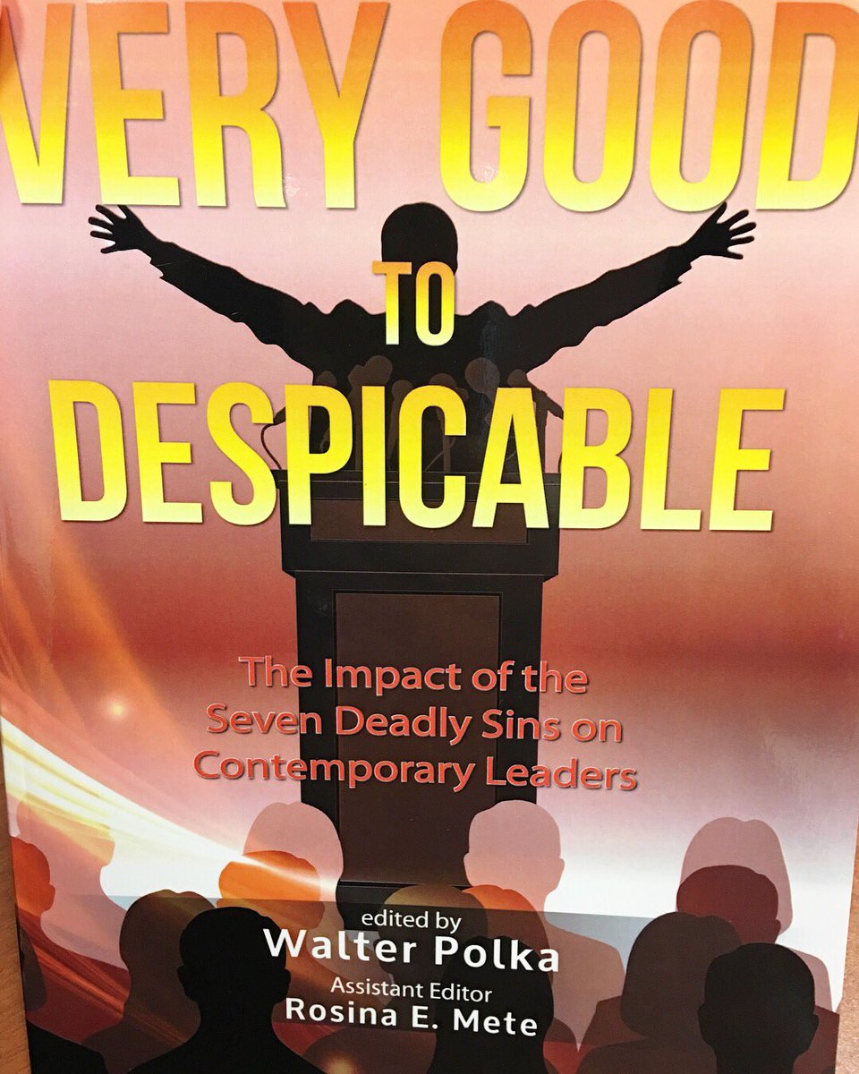 1rosina's tweet photo. Pretty exciting news! Assistant editor of a book examining contemporary #leadership practices & the 7 deadly sins 📖🤓 #phdlife #academia #phdsolutions (taking book orders now 😉) https://t.co/CJ8aPSy5gl