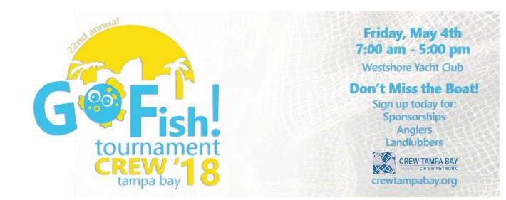 Don’t Miss the Boat! The Crew Tampa Bay Go Fish! Sponsorships are selling out fast!! See opportunities and contact Shelley Roth-Kocsis for more info. Crewtampabay@Gmail.com #CrewTampaBay #sponsorship #Tampa