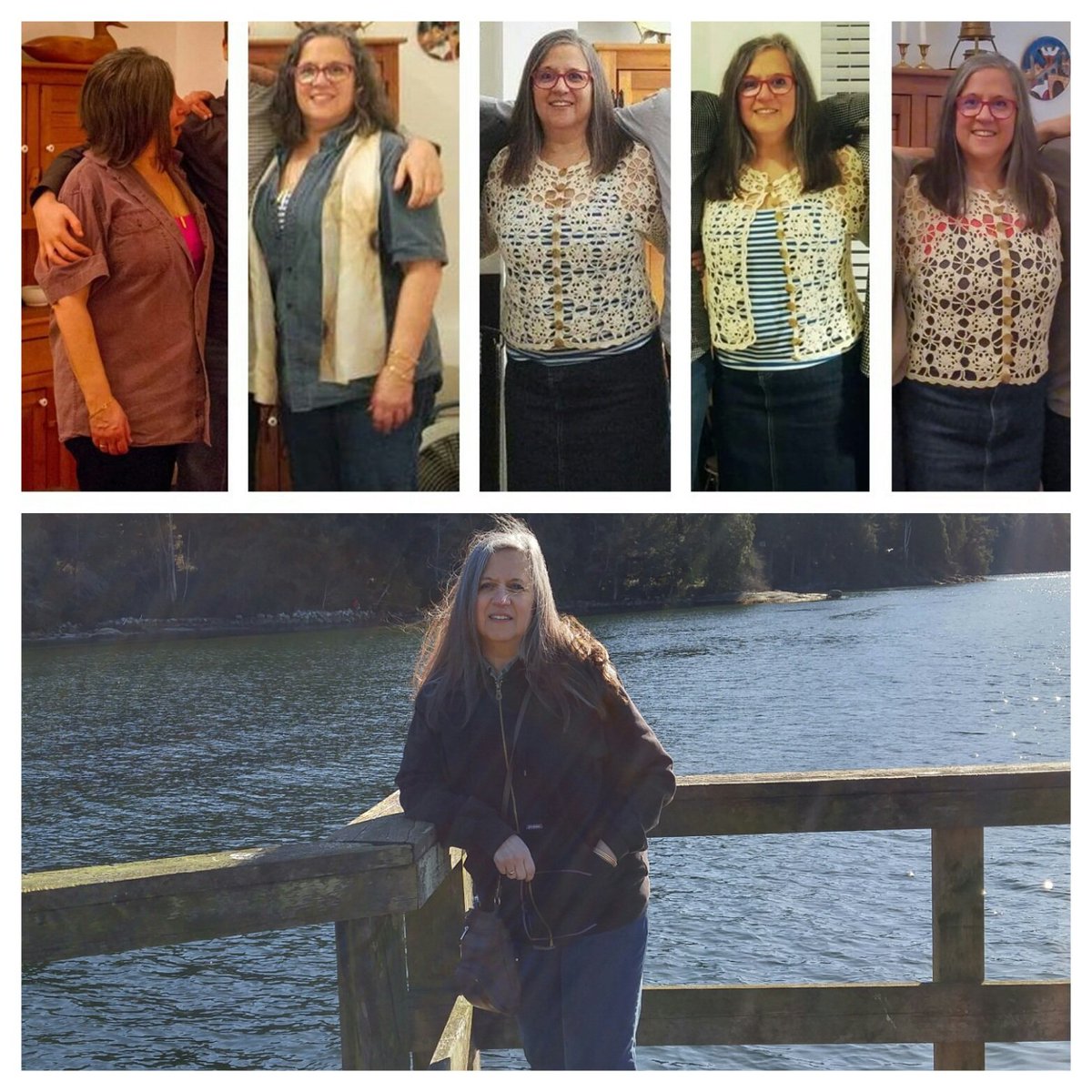 jyerdile's tweet image. Look at the woman in the bottom photo. It was taken today. 

The woman in the top photos is also me over the last 2 1/2 years. 

What changed? 
You’ve heard of it.

It goes by many names: 
#lowcarb
#lchf
#ketogenic
#keto 

This is why I am the LCHF Dietitian.