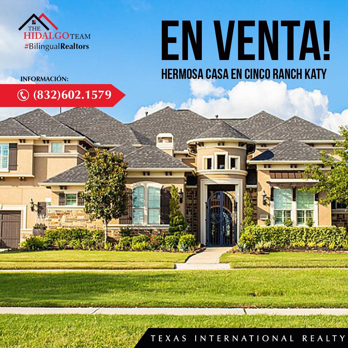HidalgoRealtor's tweet photo. En Venta hermosa casa en Cinco Ranch Katy, para mas información visita: https://t.co/JvmPCed9kL
Contacto (832) 602-1579 #BilingualRealtors #casaenventa #katytx https://t.co/e4n7hyDeYo