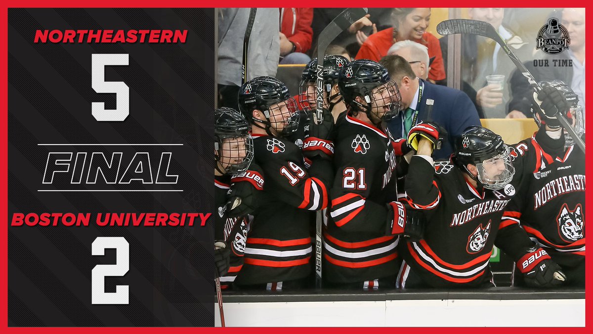 This one is for all Huskies, past and present. For the first time in 30 years, Northeastern has all the beans. It's time to party like it's 1988. 

2018 BEANPOT CHAMPIONS!!!!! 

#OurTime | #GoNU