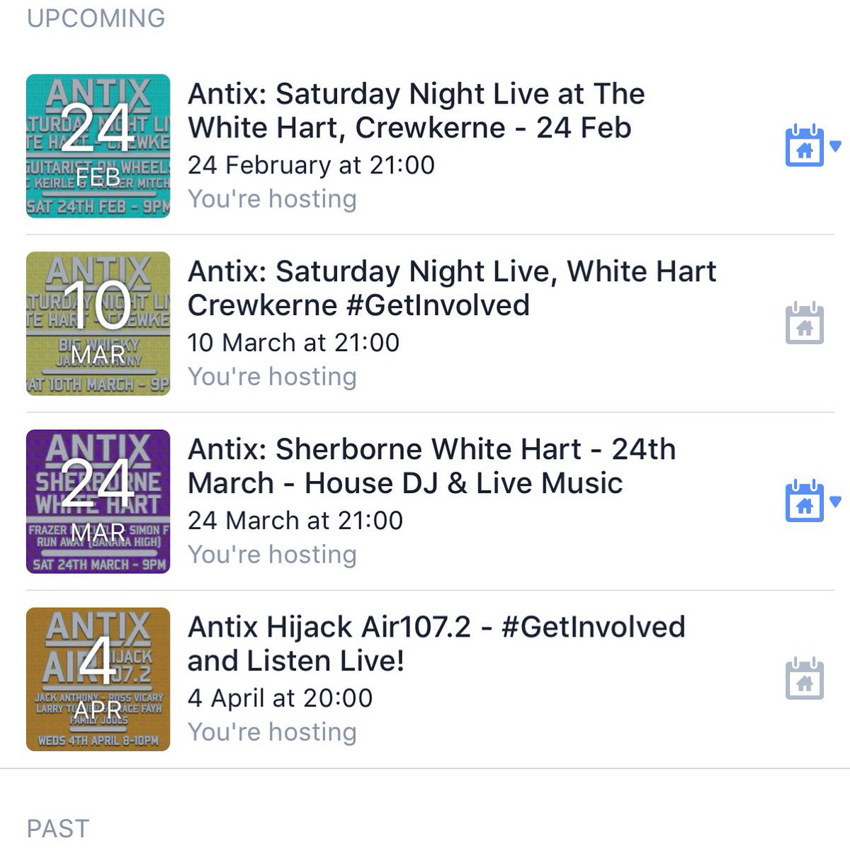 We have so much going on over the next few months, this isn't even the half of it! Check in with the Antix Facebook page for more updates on new events in your area! #GetInvolved with your local music scene today!