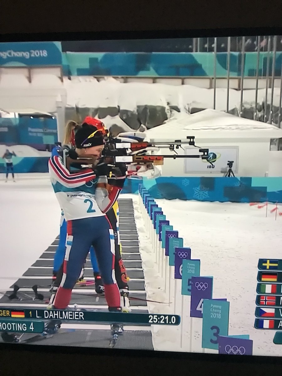 gatortakes's tweet photo. Let’s make people ski for like 20 minutes (including UP some hills) and then fire a rifle at a super small target. We’ll call it #biathlon and give out medals for it! #WinterOlympics2018 #oddcombo #combosport https://t.co/A1EDQAOJCF