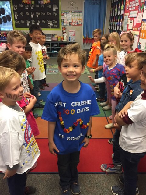 Rossmoorknights's tweet photo. Kindergarten and 1st grade Knights had a blast celebrating 100’s Day! Zero the Hero also showed up! #KnightPRIDE #TeamLosAl https://t.co/RuzsKWk5i6