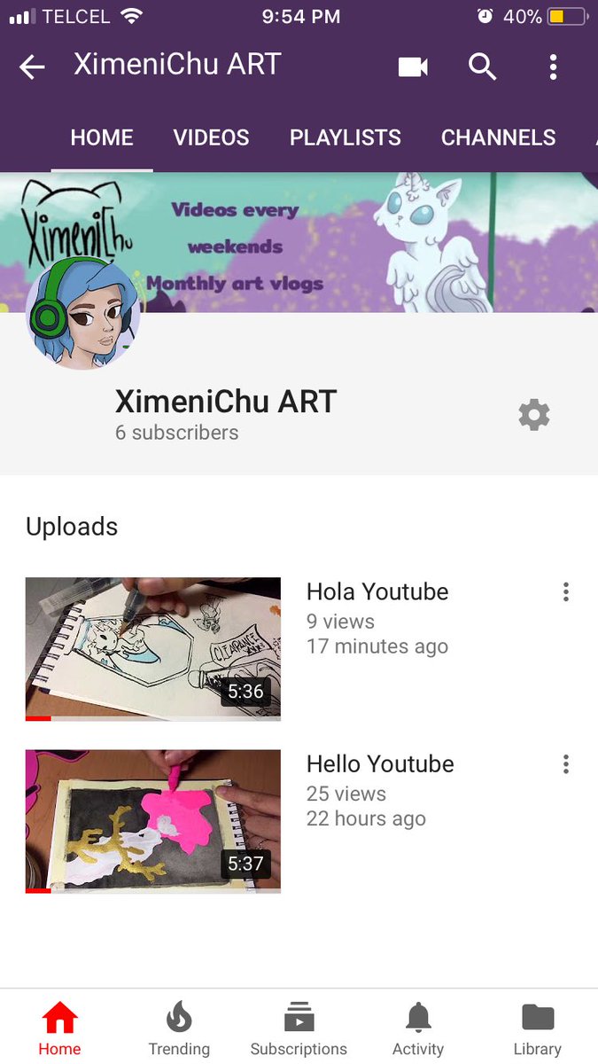 XimeniChuArt's tweet photo. Now in YouTube ;3 #ximenichuart #youtube https://t.co/L1Tv1tnrwj