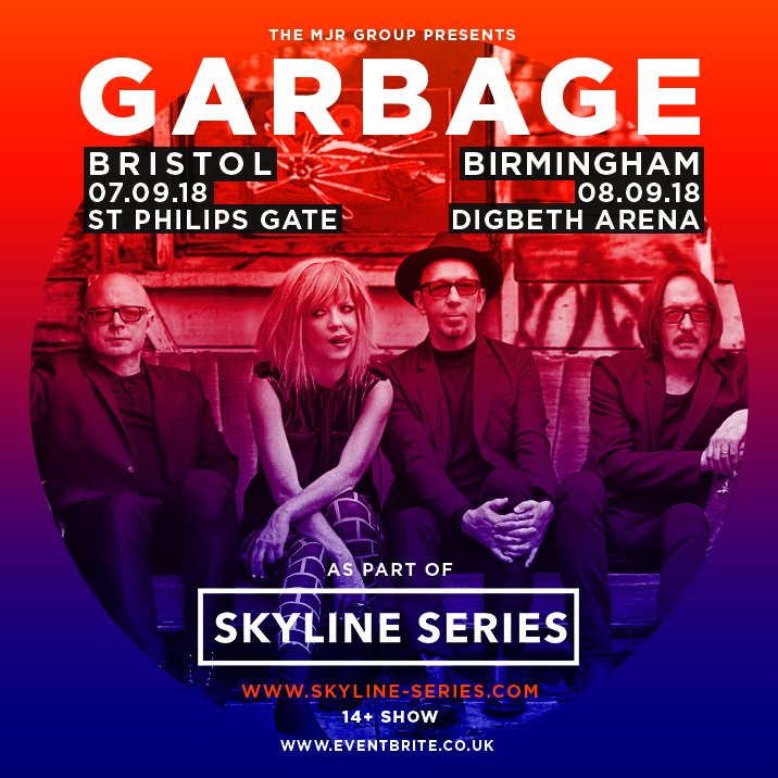 . <a href="/Garbage/">Garbage</a> plus special guests play #Bristol and #Birmingham in September as part of the #SkylineSeries!
Sign up to get access to the pre-sale now: eepurl.com/dkg-yj
Pre-sale begins 15/02 9am!