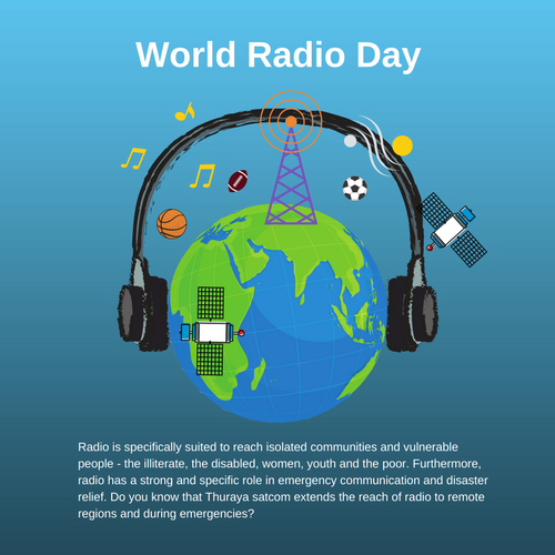 ThurayaTelecom's tweet photo. #Radio is specifically suited to reach isolated communities &amp; vulnerable ppl. Furthermore, radio has a strong role in #emergencycommunication &amp; #disasterrelief. Do u knw #Thuraya #satcom extends the reach of radio to remote regions &amp; during emergencies? #WorldRadioDay https://t.co/0oBgTh1WU1