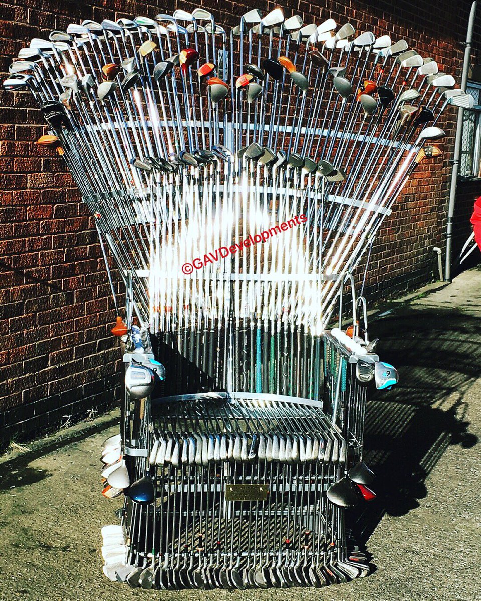 GAVDevelopments's tweet image. The Golf Throne ⛳️  #Golfing #Throne #GolfClubs #Reposted