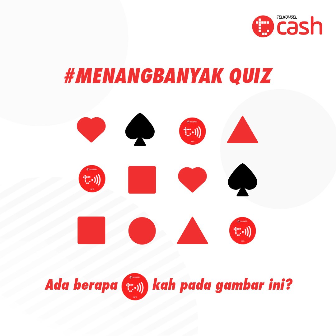 linkaja's tweet photo. Siap untuk ikutan quiz lagi ga Buddies🎉🎉🎉? Jawab pertanyaannya, dan menangkan saldo TCASH masing-masing Rp 100rb loh untuk 6 pemenang dengan jawaban yang benar! Ditunggu ya sampai jam 12 malam ini! #pakeTCASH. https://t.co/YXNBrrf5Oa