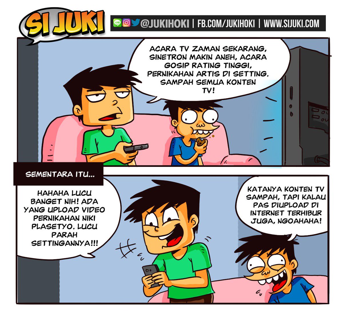 Si Juki On Twitter Ya Gitulah Sebenarnya Konten TV Dan Internet