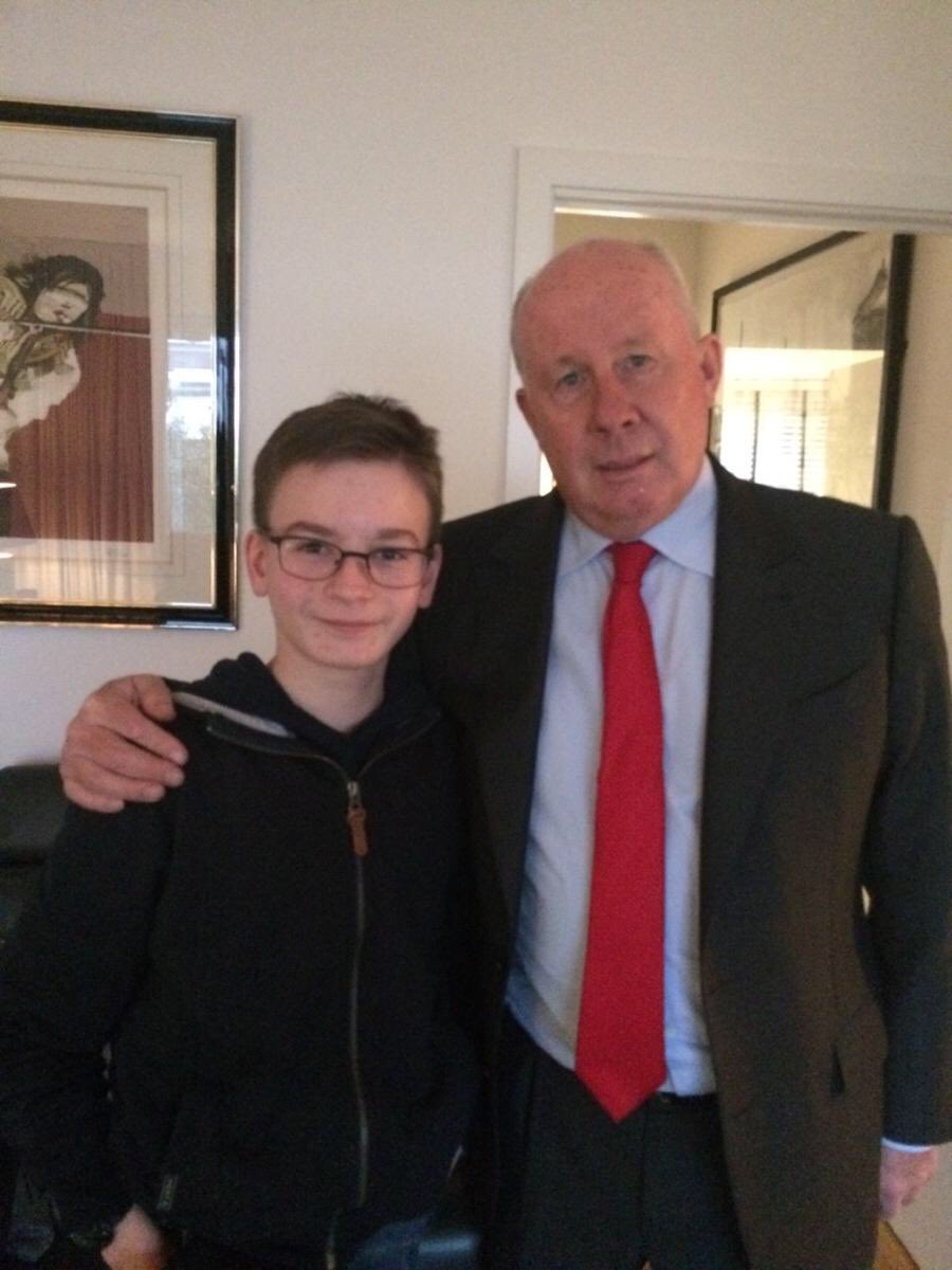 Happy birthday to two legends, my son and Liam Brady. 