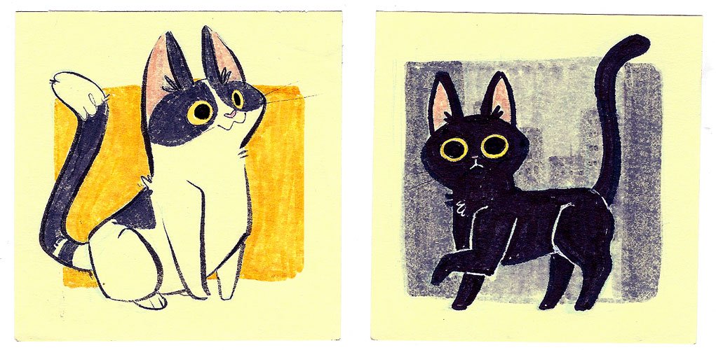 Joining #DailyDrawFebruary  with some #DailyCats