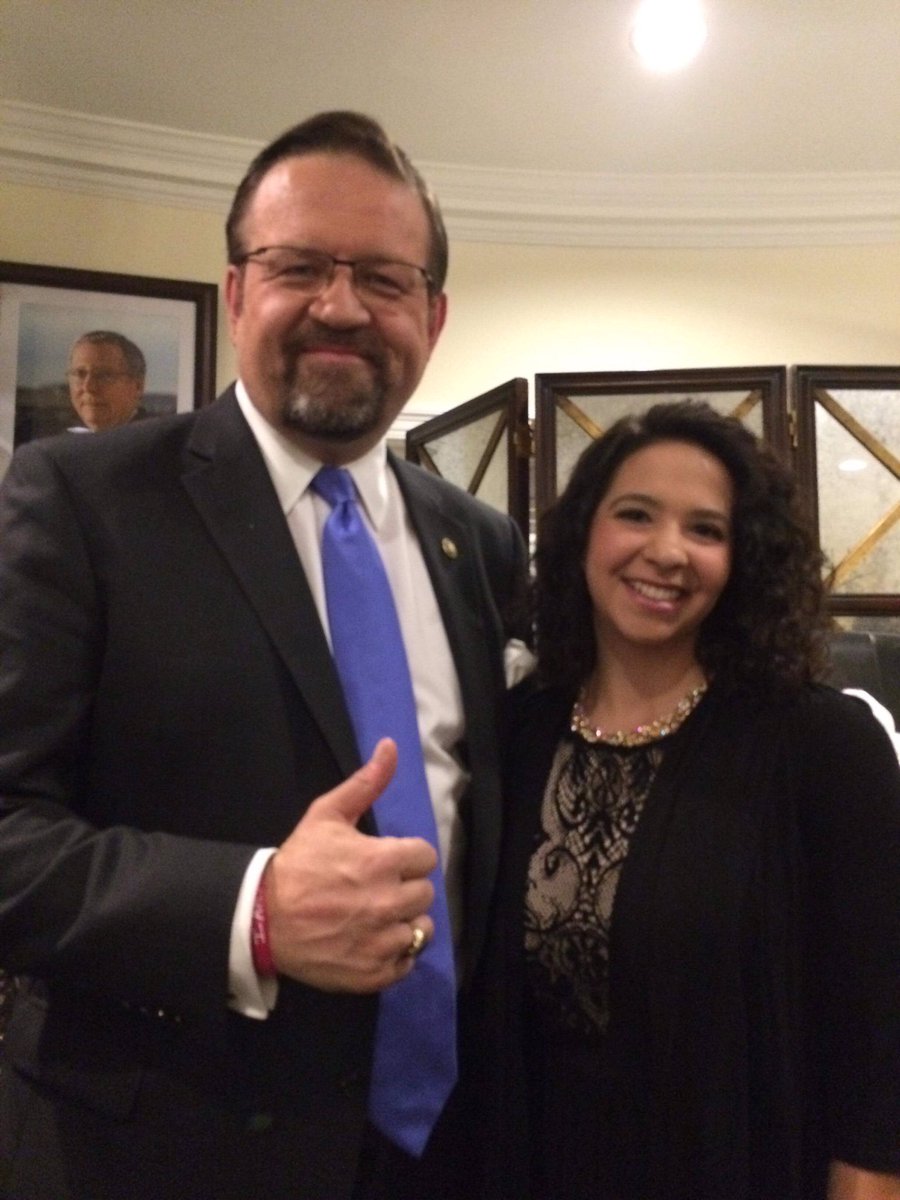 LivyTinkerBell's tweet photo. Great meeting @SebGorka at the #DCYR meeting! #MAGA https://t.co/a3nIdXeVrX