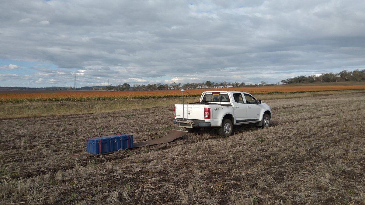 Ag research does offer perks occasionally. Electromagnetic soil survey in first class style