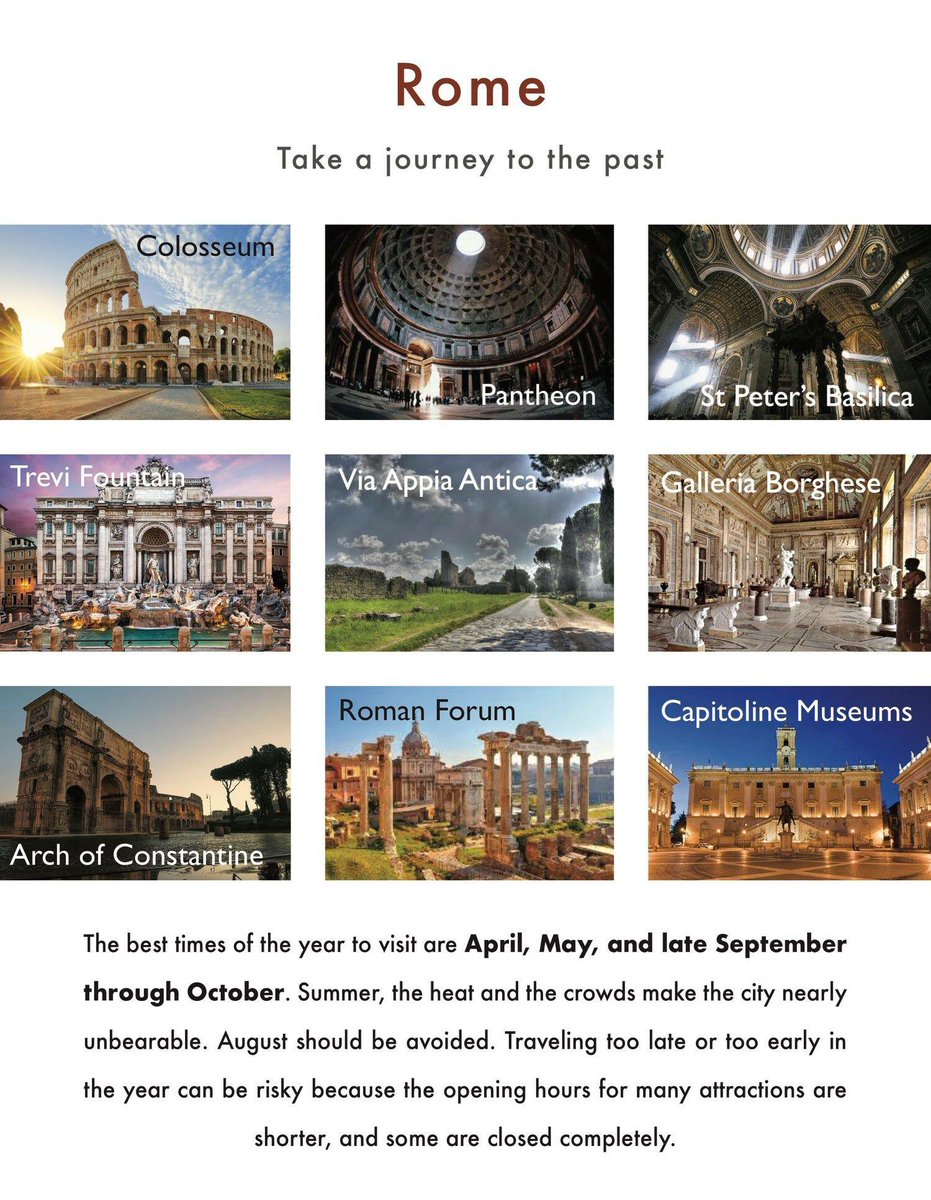 Fernwehholidays's tweet photo. Rome - A heady mix of haunting ruins, awe-inspiring art and vibrant street life, Italy’s hot-blooded capital is one of the world’s most romantic and inspiring cities.

#fernwehholidays #travelwithfernweh #traveltips #feedthatwanderlust #experiencefernweh #travelbugdiaries #italy https://t.co/gAckXE9AFB