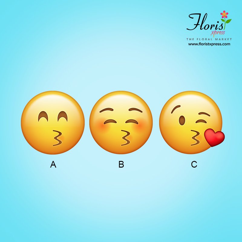 Comment us which kiss smiley you are going to use most on this #KissDay!
#Floristxpress #KissDay