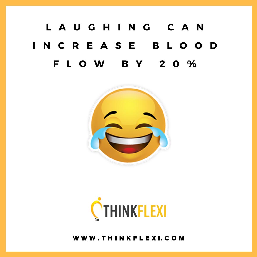 ThinkFlexi's tweet photo. Laughing can increase blood flow by 20%
#ThinkFlexi https://t.co/jxUDq8R1Xn