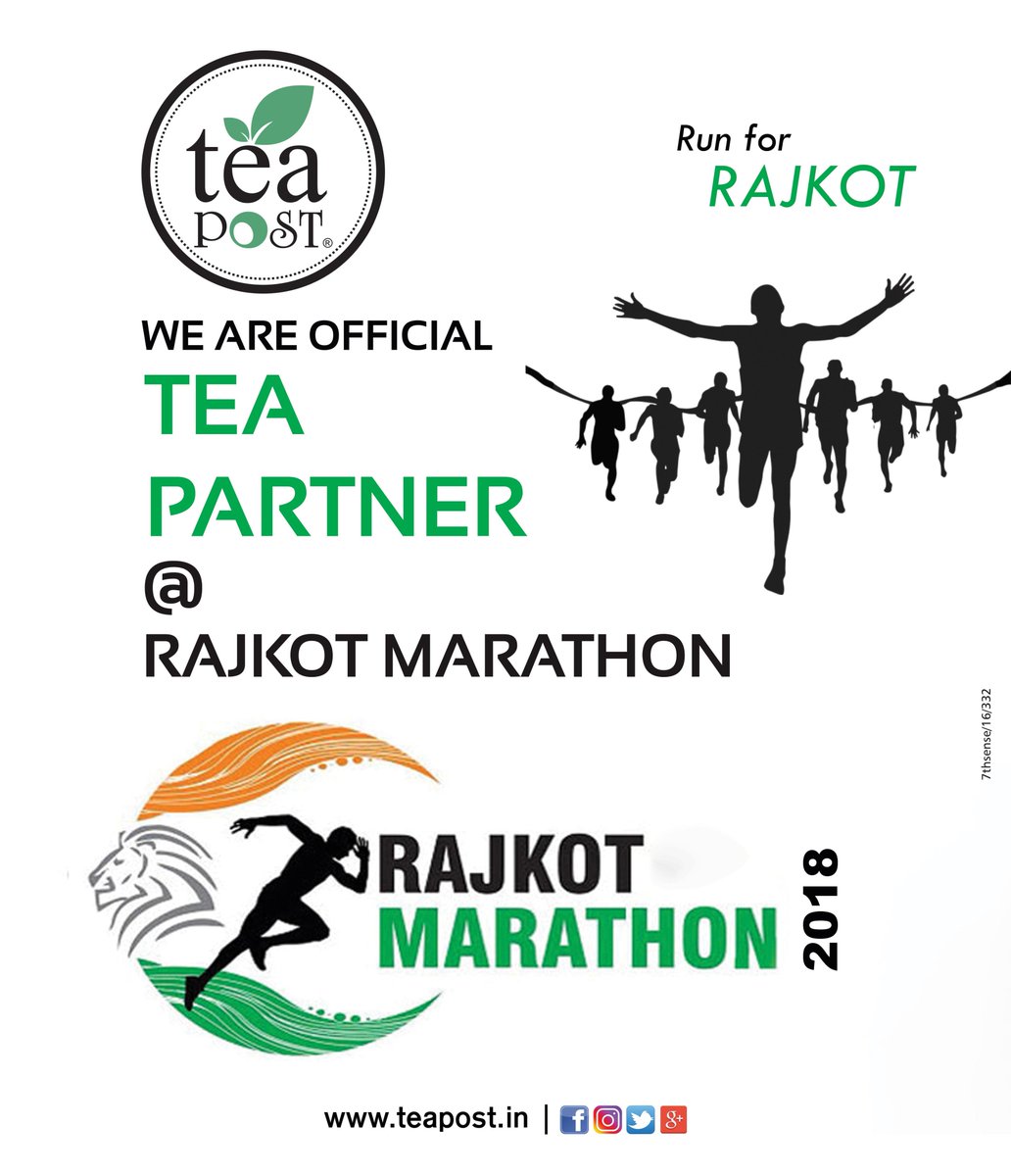 teapostofficial's tweet image. Run For Rajkot.
We are official Tea Partner @ Rajkot Marathon 2018.

#runforrajkot #official #tea #partner #teapartner #rajkot #marathon #race #2k18 #event #teapost #placetotalk