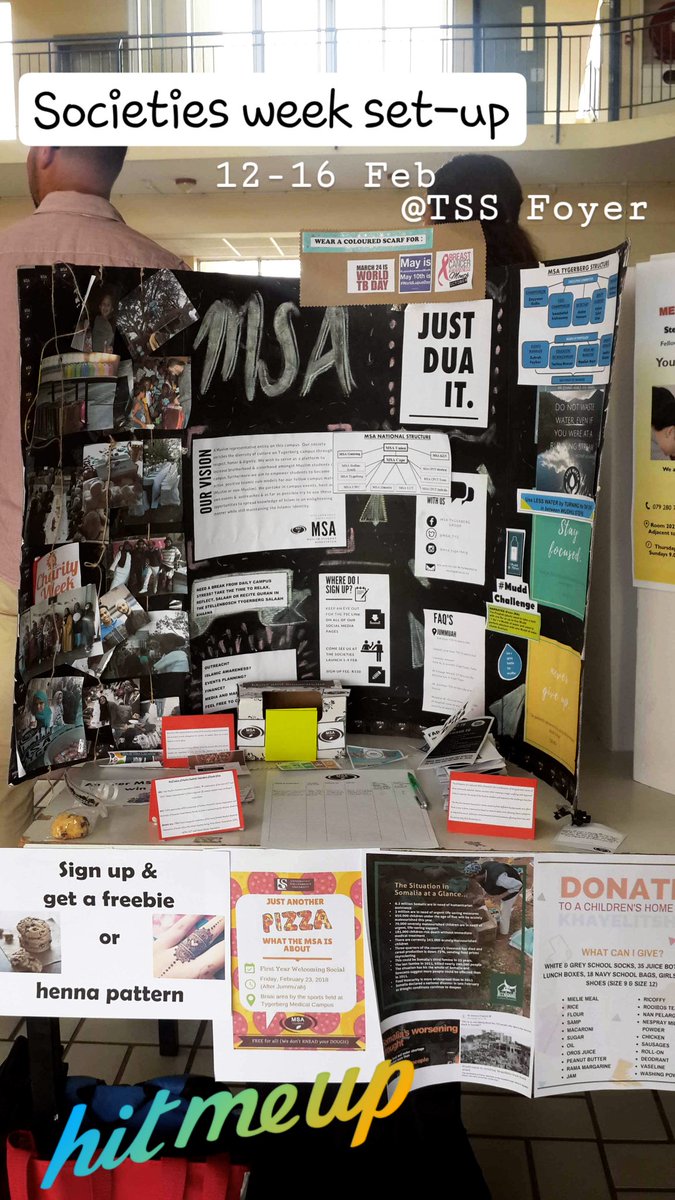 MSA_TYG's tweet photo. Don't forget to pop in to the TSS today to check out our table and sign up for this year In sha Allah 😇 #Tygermaties #SocietiesWeek https://t.co/7eGuBKsj8N