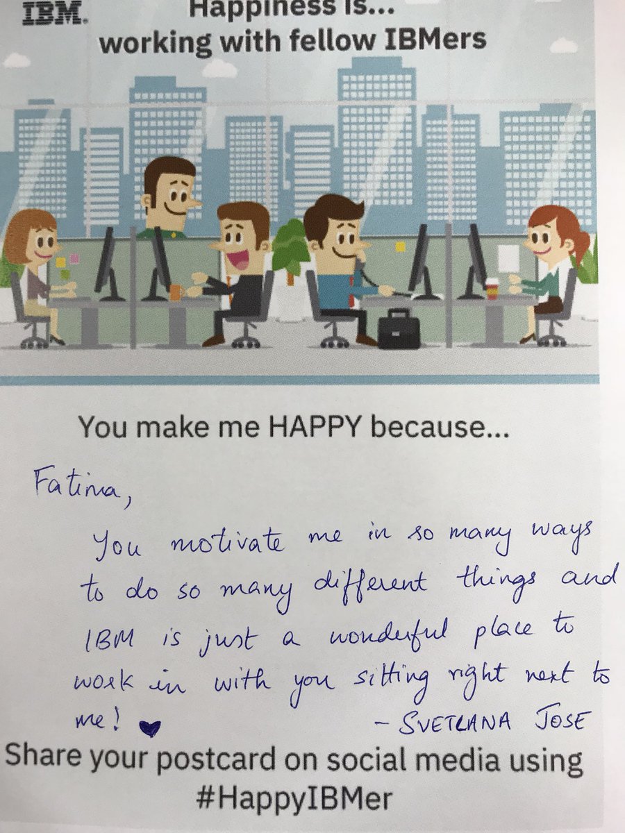 fatimaj_dxb's tweet photo. Some great stuff happening in the office today, love you svetlanaaaaaa #HappyIBMer #IBM #IBMMEA https://t.co/w7pcm4Oq7v