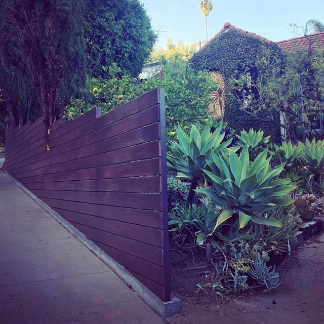 🙌🏻The new fence for my clients house 🏡 in #silverlake is looking awesome 😎 tricky site. Steep slope and wanted to keep trees that were in the way. We cut back the trees and let them interrupt fence. Gate still needs to be finished <a href="/break_urban/">Patty Hume</a> ift.tt/2nVfEQ6