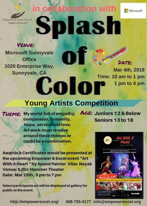 Splash of Color - Young artists competition
