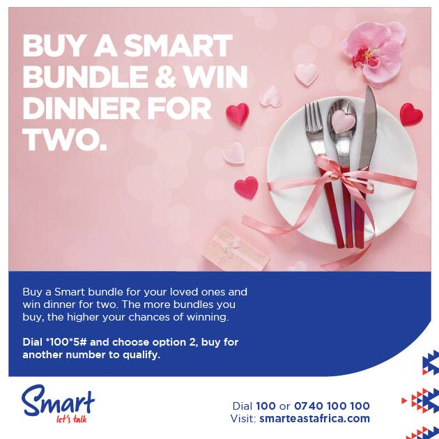 Be smart, buy SMART for bae. The more bundles you buy for your valentine, the closer you get to securing a fully paid dinner on Valentine's day, tomorrow. You've got to make bae happy.#SMARTValentine