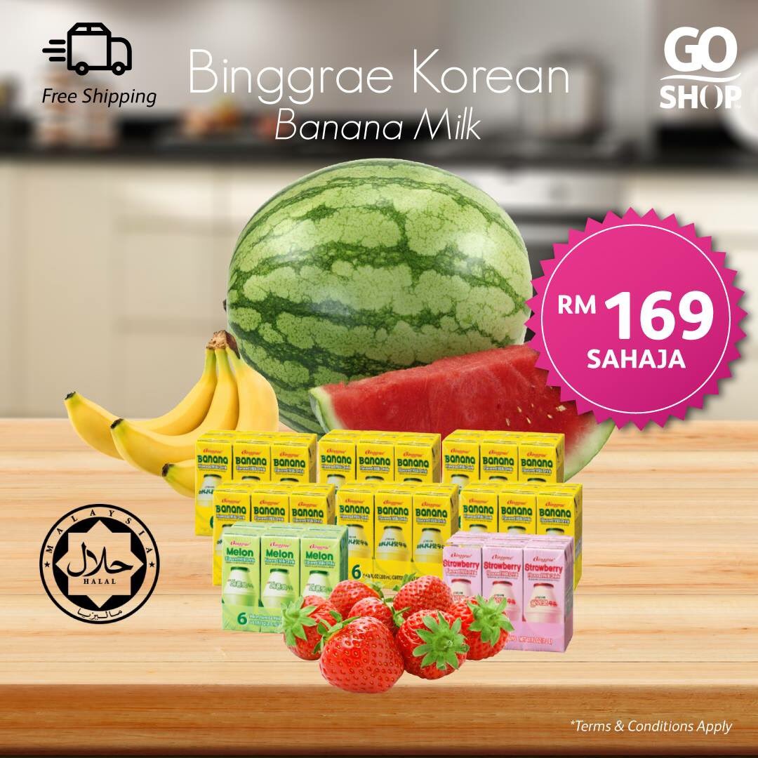 ShopatGoShop's tweet photo. This is the famous Banana Flavored Milk Drink from Korea!
Available for RM169 only, which includes:
⭐ 6 x 6 Banana Milk
⭐ 1 x 6 Melon Milk
⭐ FREE: 1 x 6 Strawberry Milk
Valuable bundle set! Good for open house event!
Buy now >> https://t.co/pi85KIuony
#GoGoGoShop #ShopAtGoShop https://t.co/lCYe6M7VE4