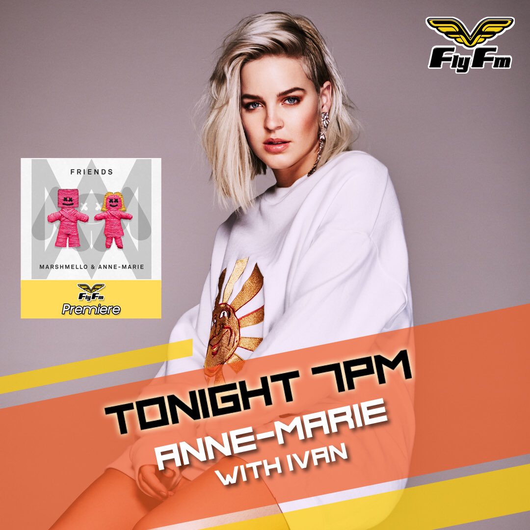 FlyFM958's tweet photo. TUNE IN at 7PM, TODAY as Anne-Marie joins Ivan to drop her latest single with Marshello, “Friends”!! #FlyPremiere
📡: https://t.co/UmoUyC05ES https://t.co/DzFMyKw9B7