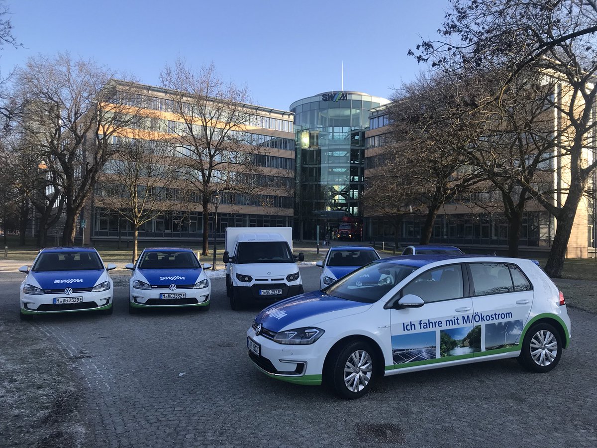 Stadtwerke München stellen heute wohl ihre Elektroflotte vor inkl. #Streetscooter #cleanelectrik